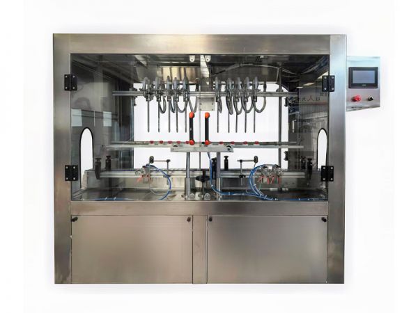 ZXG-12型自流式直線灌裝機（白（bái）酒、玻璃（lí）水等）